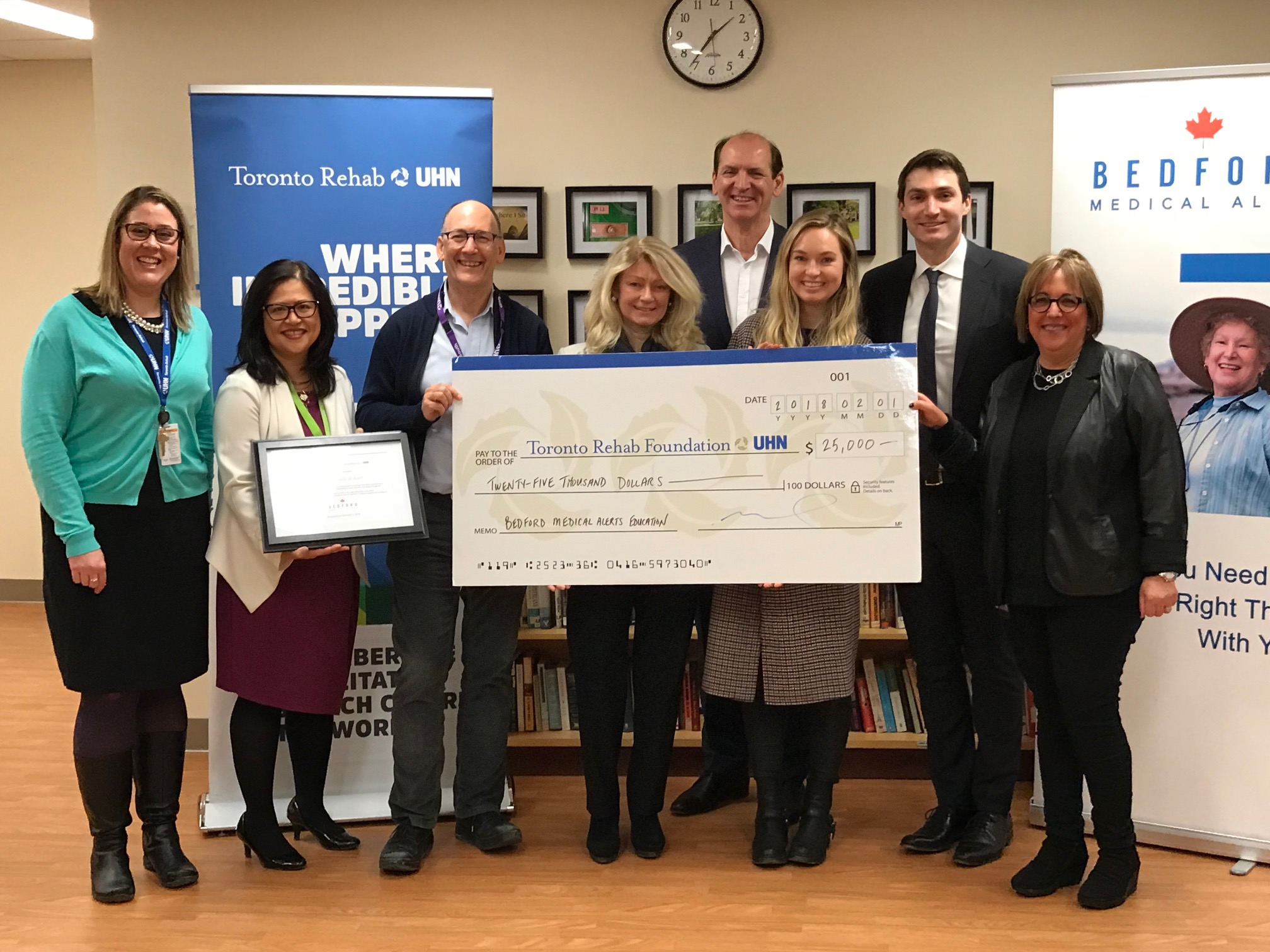 Bedford Medical Alert and Toronto Rehab Foundation